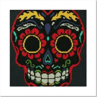 Colored skull Posters and Art